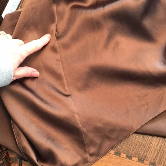 Vintage Satin Badgley Mischka Satin Gown - Picture 9 of 11